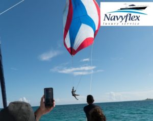 Catamaran rental Cancun; adventure on a parachute